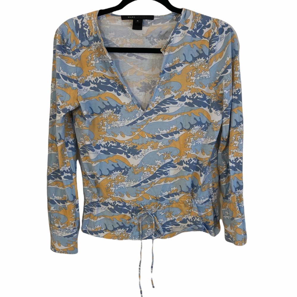 Marc Jacobs Y2K Ocean Wave Blouse